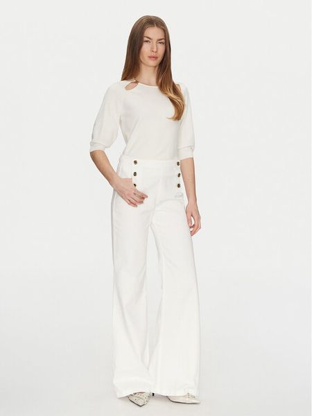 TWINSET Sweter 251TP3490 Écru Loose Fit. Swetry damskie Twinset, l, bez wzorów, z wiskozy, bez kołnierzyka, bez ramiączek, bez kaptura. Za 379.99 zł.