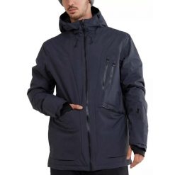Kurtka narciarska męska Decatur Jacket. Czarne kurtki sportowe męskie Fundango, m, bez wzorów, narciarskie. Za 799.90 zł.