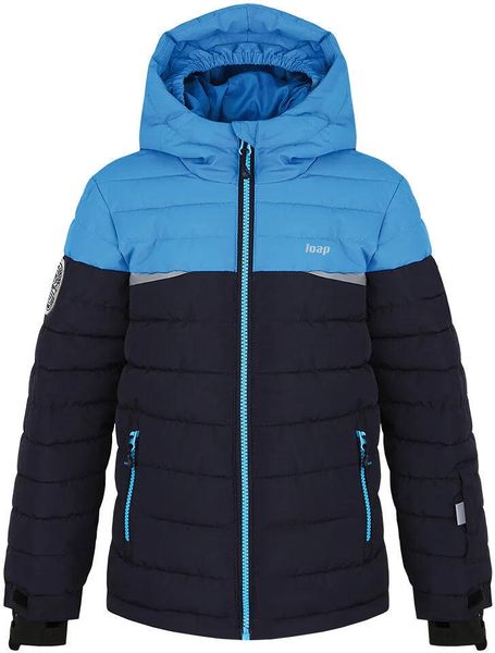 Dziecięca kurtka narciarska Loap Fumar Dark Blue. Czarne kurtki i płaszcze dla chłopców LOOP, na zimę, bez wzorów, z materiału, klasyczne, bez kaptura. Za 176.70 zł.
