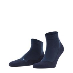 Skarpetki Falke GO2 Szorty. Niebieskie krótkie spodenki sportowe męskie Falke, bez wzorów, z bawełny. Za 137.00 zł.
