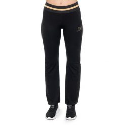 Wąż zimowy Leone 1947 Damen Schlaghose z Goldnieten. Czarne obuwie sportowe damskie LEONE 1947 APPAREL, bez wzorów, z lycry, na fitness i siłownię. W wyprzedaży za 162.09 zł.