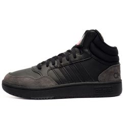 Buty lifestyle męskie Adidas Hoops 3.0 Mid HP7939. Czarne buty sportowe męskie Adidas, bez zapięcia. Za 249.00 zł.