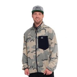 Horsefeathers Darko Pullover (desert Camo). Brązowe swetry damskie Horsefeathers, na zimę, bez wzorów, z poliesteru, street, bez kołnierzyka, bez ramiączek, bez kaptura. Za 398.99 zł.