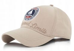 Bawełniana Bejsbolówka (Czapka z Daszkiem) - Pako Jeans - Print z Żaglówką, Beż. Brązowe czapki i kapelusze męskie Pako Jeans, bez wzorów, z bawełny. Za 55.00 zł.