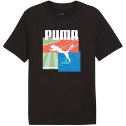 Męska Koszulka Sportowa Summer II. Czarne koszulki sportowe męskie Puma, m, bez wzorów, bez kołnierzyka, bez ramiączek, trekkingowe. Za 138.99 zł.