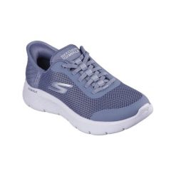 Tenisówki Skechers Model Slip-ins Go Walk Flex Kolor Niebieski. Niebieskie trampki i tenisówki damskie Skechers, bez wzorów, z materiału, bez zapięcia. Za 369.99 zł.