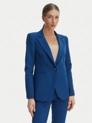 Rinascimento Marynarka CFC0127895003 Niebieski Slim Fit. Niebieskie żakiety damskie Rinascimento, s, bez wzorów, z syntetyku. Za 699.99 zł.