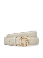 Guess Pasek Damski BW9118 P4230 Biały. Białe paski damskie Guess, z aplikacjami, ze skóry. Za 179.99 zł.