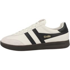 Sneakersy ze skóry Gola Cyclone Leather. Białe trampki i tenisówki chłopięce Gola, bez wzorów, z bawełny, bez zapięcia. Za 439.00 zł.