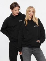 2005 Bluza Unisex Basic Czarny Relaxed Fit. Czarne bluzy męskie 2005, m, bez wzorów, z bawełny, bez kaptura. Za 239.99 zł.