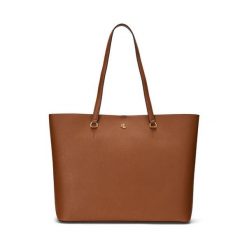 Torebka LAUREN RALPH LAUREN. Brązowe torebki do ręki damskie Lauren Ralph Lauren, bez wzorów, bez dodatków. Za 979.99 zł.