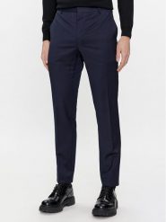 Calvin Klein Chinosy K10K112292 Granatowy Slim Fit. Niebieskie eleganckie spodnie męskie Calvin Klein, m, bez wzorów, z wełny. Za 509.99 zł.