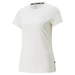 T-shirt z krótkim rękawem damski Puma ESS+ EMBROIDERY. Białe t-shirty damskie Puma, xl, bez wzorów, bez kołnierzyka. Za 114.23 zł.