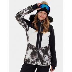 Kurtka Narciarska Damska Fundango Salina. Białe kurtki sportowe damskie Fundango, na zimę, bez wzorów, bez kaptura, narciarskie. W wyprzedaży za 699.00 zł.