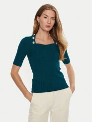 Marciano Guess Sweter 4YGR25 5613Z Zielony Regular Fit. Zielone swetry damskie Marciano Guess, xs, z aplikacjami, z wiskozy, bez kołnierzyka, bez ramiączek, bez kaptura. Za 299.99 zł.