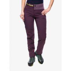 Spodnie softshell damskie Ortovox Pala Pants. Fioletowe spodnie sportowe damskie ORTOVOX, l, bez wzorów, z softshellu, trekkingowe. Za 639.99 zł.