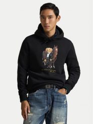 Polo Ralph Lauren Bluza 710P08096001 Czarny Regular Fit. Czarne bluzy męskie Polo Ralph Lauren, l, bez wzorów, z bawełny, bez kaptura. Za 1,199.00 zł.