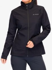 Kurtka softshell damska Vaude Cyclone Jacket VI. Czarne kurtki damskie Vaude, s, bez wzorów, z materiału, bez kaptura. Za 428.99 zł.
