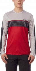 Giro Koszulka męska ROUST JERSEY LS długi rękaw dark red 6 string roz. M - GR-8053462. Czerwone bluzki z długim rękawem męskie GIRO, m, bez wzorów, z jersey, bez kołnierzyka. Za 227.37 zł.