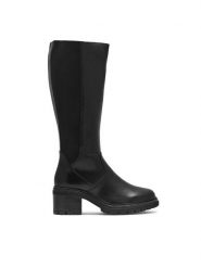 Lasocki Kozaki BELLA EST-BELLA-L-03 Czarny. Czarne kozaki damskie Lasocki, z materiału, bez obcasa, na słupku. Za 379.99 zł.