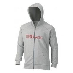 Wilson Bluza M W Logo Zip Hoodie Graphite L. Bluzy męskie Wilson, z materiału. Za 169.00 zł.
