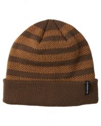 Czapka z mankietem dla Mężczyzn CALM SEAS Brązowy. Brązowe czapki i kapelusze męskie Quiksilver, bez wzorów, z materiału. Za 129.00 zł.