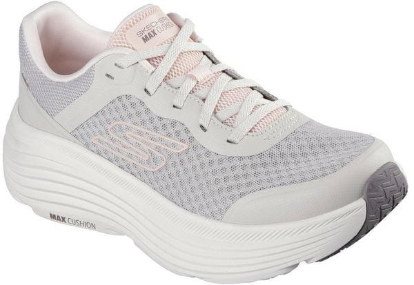 Skechers buty damskie do biegania Max Cushioning Endeavour 129470 NAT beige 38,5. Brązowe obuwie sportowe damskie Skechers, bez wzorów, do biegania. Za 374.99 zł.