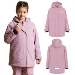 Kurtka narciarska dziecięca KADVA Skiro Jacket Jrg. Czerwone kurtki i płaszcze dla dziewczynek KADVA, na jesień, bez wzorów, z materiału, długie, bez kaptura. Za 139.99 zł.