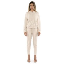 Bluza wygodny z kaptur na co dzień na siłownię. Brązowe bluzy damskie LEONE 1947 APPAREL, bez wzorów, z bawełny, na fitness i siłownię. W wyprzedaży za 224.31 zł.