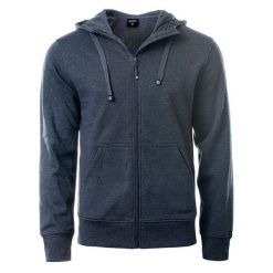 Bluza męska z kapturem Hi-Tec Silian II - ciemnoszara, Rozmiar XL. Szare bluzy męskie Hi-tec, m, bez wzorów, z polaru, z kapturem. Za 104.99 zł.