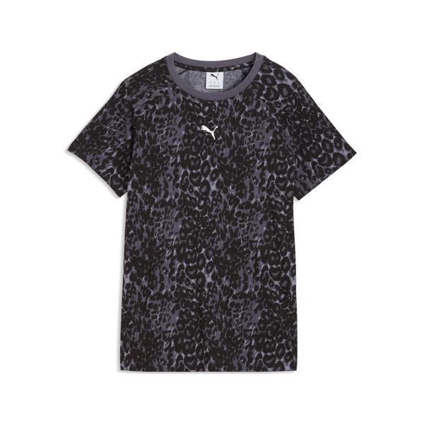 Damska koszulka Graphics Animal Printed PUMA. Szare t-shirty damskie Puma, s, bez wzorów, z bawełny, klasyczne, bez kołnierzyka. Za 129.00 zł.