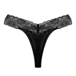 Stringi z koronkowym paskiem eleganckie i wygodne Seconda. Czerwone stringi damskie Intica, s, bez wzorów, z koronki. W wyprzedaży za 49.00 zł.