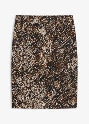Spódnica z dżerseju. Czarne spódnice damskie bonprix, bez wzorów, z dżerseju, eleganckie. Za 79.99 zł.