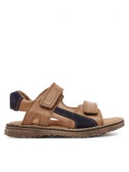 Froddo Sandały Daros Double G3150280-1 M Brązowy. Brązowe sandały chłopięce Froddo, ze skóry, bez zapięcia. Za 229.99 zł.