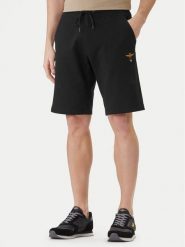 Aeronautica Militare Szorty sportowe 261BF0032UF00674 Czarny Regular Fit. Czarne krótkie spodenki sportowe męskie Aeronautica Militare, m, bez wzorów, z bawełny. Za 359.99 zł.