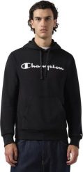 Champion Bluza męska Champion Hooded Sweatshirt czarna 221917 KK001 M. Czarne bluzy męskie Champion, m, bez wzorów, bez kaptura. Za 259.95 zł.