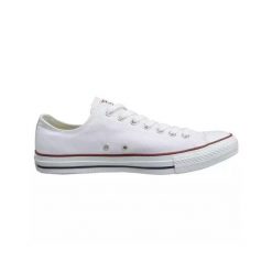 Buty do chodzenia Trampki Unisex Converse Chuck Taylor All Star Ox. Białe obuwie sportowe damskie Converse, bez wzorów, z materiału, retro, bez zapięcia. Za 294.99 zł.