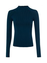 Marie Lund dzianinowa koszulka z długim rękawem Kobiety niebieski|zielony, XL. Niebieskie t-shirty damskie Marie Lund, uniwersalny, bez wzorów, z dzianiny, eleganckie, bez kołnierzyka. Za 199.95 zł.