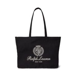 Torebka Polo Ralph Lauren. Czarne torebki do ręki damskie Polo Ralph Lauren, bez wzorów, bez dodatków. Za 519.99 zł.