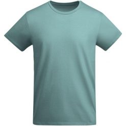 Męska Koszulka Breda Plain T-shirt. Szare koszulki sportowe męskie ROLY, m, bez wzorów, bez kołnierzyka, bez ramiączek, trekkingowe. Za 42.99 zł.