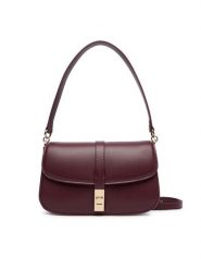 Tommy Hilfiger Torebka Th Heritage Conv Crossover AW0AW19321 Bordowy. Czerwone torebki do ręki damskie Tommy Hilfiger, bez wzorów, ze skóry, bez dodatków. Za 649.99 zł.