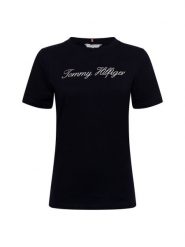Tommy Hilfiger Koszulka Kobiety Bawełna niebieski, S. Niebieskie t-shirty damskie Tommy Hilfiger, s, bez wzorów, z bawełny, bez kołnierzyka. Za 189.95 zł.