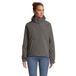 Kurtka Damska Rock Padded Soft Shell. Brązowe kurtki sportowe damskie SOL'S, s, bez wzorów, bez kaptura, trekkingowe. Za 482.99 zł.