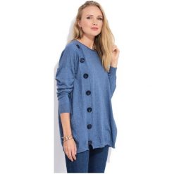 Fille Du Couturier Sweter Damski Bethanie 38 Niebieski. Niebieskie swetry damskie Fille Du Couturier, z materiału. W wyprzedaży za 269.00 zł.