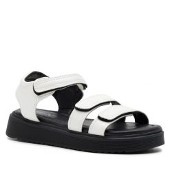 Sandały Nelli Blu. Białe sandały dziewczęce Nelli Blu, bez zapięcia. Za 119.99 zł.