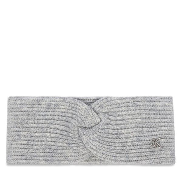 Opaska materiałowa Calvin Klein. Szare czapki i kapelusze damskie Calvin Klein, bez wzorów, z materiału. Za 169.99 zł.