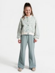 Coccodrillo Spodnie materiałowe WC4120103GEJ Zielony Relaxed Fit. Zielone spodnie materiałowe dla dziewczynek COCCODRILLO, bez wzorów, z bawełny. Za 59.90 zł.