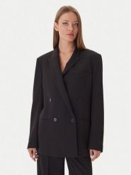 Patrizia Pepe Marynarka 2S1543 A498 Czarny Regular Fit. Czarne żakiety damskie Patrizia Pepe, s, bez wzorów, z syntetyku. Za 2,329.00 zł.