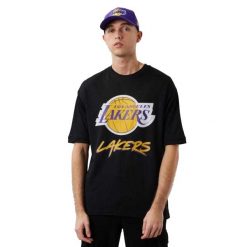 Męska Koszulka Siatkowa NBA. Czarne koszulki sportowe męskie New Era, m, bez wzorów, bez kołnierzyka, bez ramiączek, trekkingowe. Za 287.99 zł.