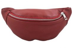Torebka damska saszetka / nerka - CASUAL - Czerwona. Czerwone torebki do ręki damskie Barberinis, bez wzorów, ze skóry, casualowe, bez dodatków. Za 138.99 zł.